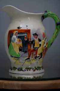 Vintage Majolica Jug Crown Devon Fieldings. Pitcher Auld Lang Syne - Picture 1 of 19