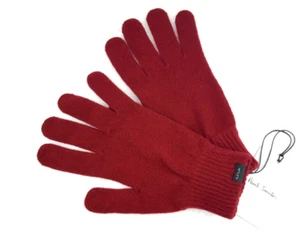 Paul Smith Men's Red Cashmere Gloves (O/S) RRP £85 - Imagen 1 de 10