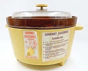 CACEROLA GOURMET AMERICANA DE COLECCIÓN MODELO 5000 5 CUARTOS ELÉCTRICA COCCIÓN LENTA - Imagen 1 de 12