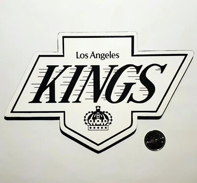 Imán de equipo con logotipo de Los Angeles Kings 6" con regalo nevera hombre cueva NHL hockey vintage Foto 1 de 2