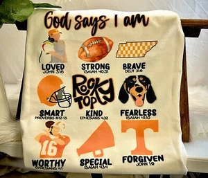 Tennessee Vols T-Shirt S M L Xl 2xl 3xl 4xl 5xl God Says I Am - Bild 1 von 2