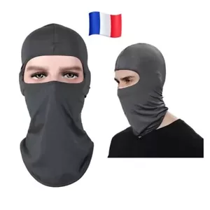 Cagoule masque gris lycra trou yeux pour moto casque vélo Balaclava Respirant - Imagen 1 de 5