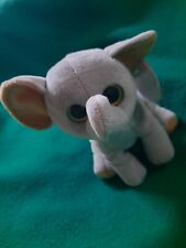 SAHARA the Elephant Ty Beanie Baby 6” 2015 Plush Stuffed Animal