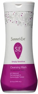 Summer's Eve Natural Feminine Cleansing Wash For Sensitive Skin, 15 Oz - Picture 1 of 3