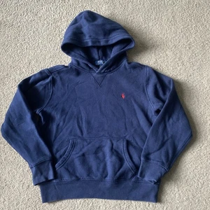 Boys Polo Ralph Lauren Fleece Hoodie Size M (10-12) Navy Blue - Picture 1 of 9