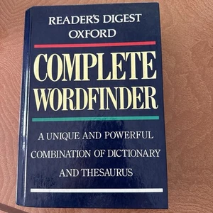 Readers Digest Oxford - Complete Wordfinder (1996) Dictionary / Thesaurus - Picture 1 of 11
