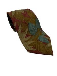 Ermenegildo Zegna Wilkes Bashford strukturierte Krawatte mit Blumenmuster Seide & Wolle - Bild 1 von 3