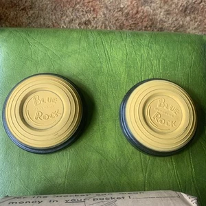 Vintage 1950’s Remington DuPont  Blue Rock Clay Trap & Skeet Targets Display - Picture 1 of 7