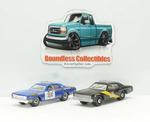 MATCHBOX LOOSE 1978 DODGE MOACO POLICE CARS BLACK STATE POLICE BLUE SHERIFF - Picture 1 of 3