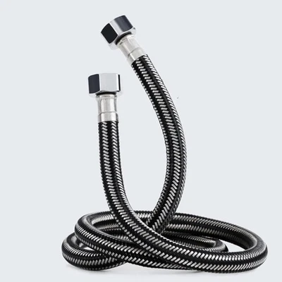 Edelstahlschlauch 80cm Wasserhahn Flexschlauch G12 Dusche Waschbecken Küche - Bild 1 von 2