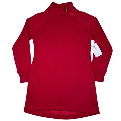 Athleta Acogedor Karma Asimétrico Rojo Sudadera Vestido Mujer M/P Atletismo NUEVO Foto 1 de 4