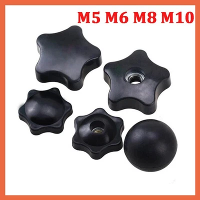 Sterngriff Mutter M5 M6 M8 M10 Rändelmutter Sternmutter Klemmmutter Sternschraub - Bild 1 von 4