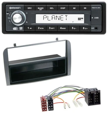 Continental MP3 AUX USB DAB 1DIN Autoradio für Alfa Romeo 147 GT Ablagefach anth - Bild 1 von 4