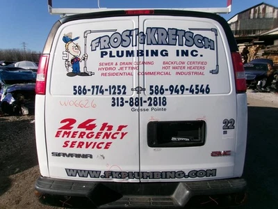 Used Left Rear Cargo Door Assembly Back fits: 2017 Gmc Savana 2500 van w/o windo Foto 1 de 4