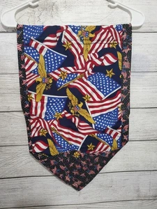 Patriotic American Flag Table Runner Memorial Day 4th of July Veterans Day 38x13 - Picture 1 of 5