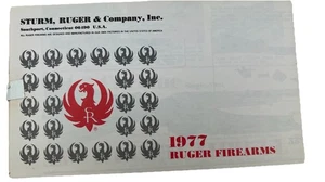 1977 Ruger  Foldout Catalog Ruger Firearms Pamphlet Sealed Never Opened  USA - Picture 1 of 4