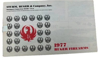 1977 Ruger  Foldout Catalog Ruger Firearms Pamphlet Sealed Never Opened  USA - Image 1 of 4