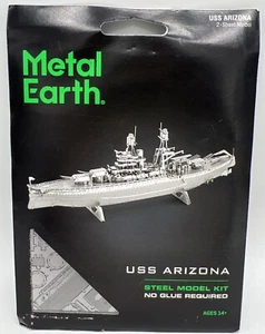 Fascinations Metal Earth - USS Arizona Battleship - kit modellino acciaio taglio laser 3D - Foto 1 di 3