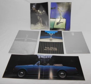 Rolls Royce collection Sales brochure 1980's lot includes specification cards - Bild 1 von 24