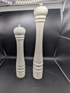 2 Stoha White Salt/Pepper Grinders 16” Tall Germany - Picture 1 of 2