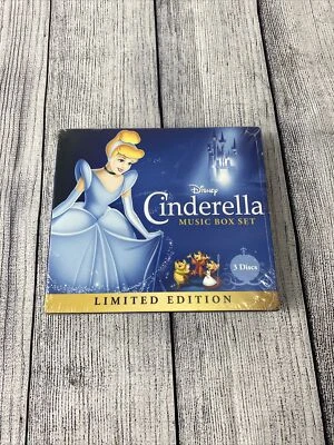 Disney Cinderella Music Box Set 3 Disc LIMITED EDITION 2 CD 1 DVD Tangled NEW - Image 1 of 4