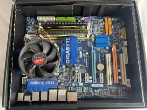 GIGABYTE GA-EP45-UD3P LGA775 ATX Motherboard w/ Fan and Memory ~ Untested - Picture 1 of 6