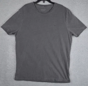 Allsaints Ossage Shirt Mens Large 41" Gray Designer Velvet - Picture 1 of 15