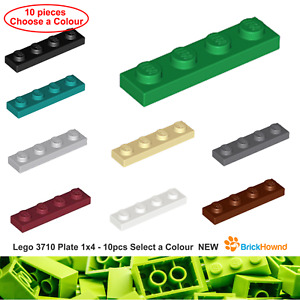 Genuine Lego 3710 Plate 1x4 - 10pcs Select a Colour  NEW