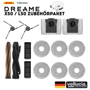 DREAME ORIGINAL Zubehör X50 L50 Hauptbürstenpaar Wischpads Staubbeutel 14-teilig - Bild 1 von 8