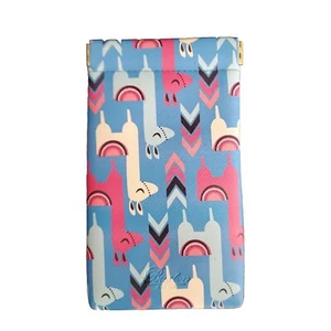 Llama Design Eyeglass Glasses Carrying Case Eyewear Pouch Sunglasses 4 In x 7 In - Picture 1 of 2