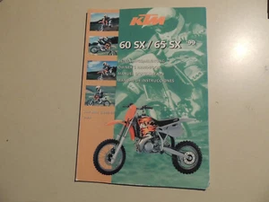 KTM 60 SX 65 SX 1999 manual del conductor - Imagen 1 de 1
