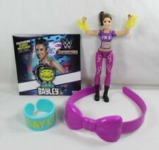 Bayley Action Figure WWE Superstars Fan DVD Girls Headband & Bracelet Loose New