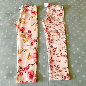 2x Lot Old Navy Full Length Leggings Toddler Girls Size 5T - Picture 1 of 1