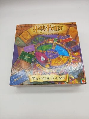 Harry Potter and the Sorcerer's Stone Trivia Game COMPLETE Mattel 2000 Fantasy - Image 1 of 3