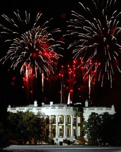 WHITE HOUSE FIREWORKS IN WASHINGTON D.C. 8x10 GLOSSY PHOTO PRINT - Picture 1 of 1