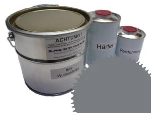 7 Liter Set 2K Autolack RAL 7037 Staubgrau Glanz kein Klarlack Lackpoint ! - Picture 1 of 1