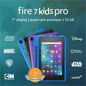 Amazon Fire 7 Kids Pro Edition Tablet with Alexa 7" Display 16 GB 9th Generation - Picture 1 of 5