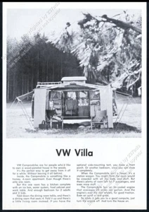 VW Campmobile 1967 cámper autobús foto VW Villa Volkswagen anuncio impreso vintage - Imagen 1 de 7