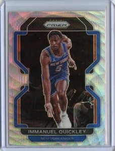 2021-22 Panini Prizm Prizms Wave #129 Immanuel Quickley