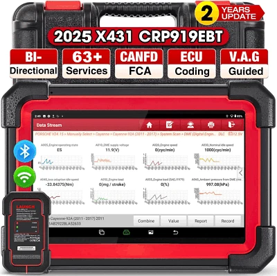 Launch X431 CRP919EBT PRO PROFI KFZ OBD2 Diagnosegerät ALLE SYSTEM ECU Codierung - Bild 1 von 4