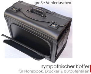 KOFFERLÖSUNG KOFFER TROLLEY FÜR MOBILEN DRUCKER + NOTEBOOK STABILE ROLLEN KD3 - Bild 1 von 9