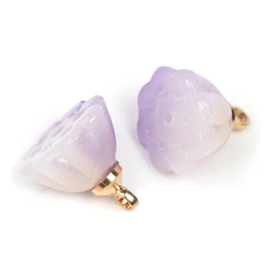 30 piezas colgantes de cristal de loto de 10 mm elige el color hágalo usted mismo joyería fabricación de pendientes Foto 1 de 4