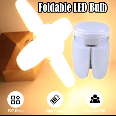 E27 Led Foldable Bulb 28w 220v-240v Fan Shape Lighting 360/degree/angle 2835smd - Image 1 of 4