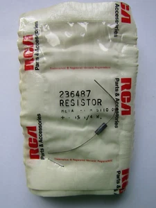 Vintage RCA Resistor 236487 Resister Metal Film 5110 OHMS +-1% 1/4 W. NOS - Picture 1 of 3