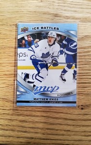 23-24 MVP HOCKEY ICE BATTLES ROOKIES MATTHEW KNIES TORONTO MAPLE LEAFS #244 RC