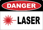 OSHA DANGER: LASER 1| Laminated Vinyl Decal Sticker Label