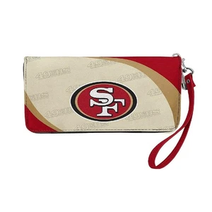 San Francisco 49ers Women's Curve Zip Organizer Wallet Wristlet - Picture 1 of 3