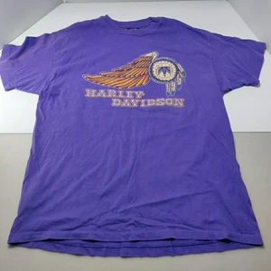 Vintage Harley Davidson Shirt 1995 RK Stratman XLarge USA Cincinnati Purple - Picture 1 of 9
