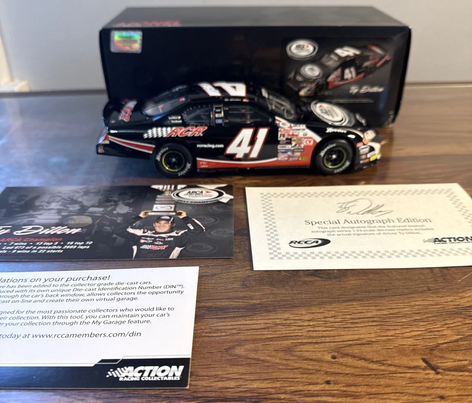 Ty Dillon #41 RCR ARCA Champ Autographed 2011 Impala 1 of 741 Nascar Diecast - Image 1 of 4