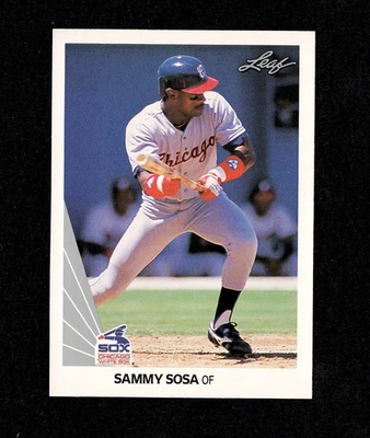 Sammy Sosa Vintage 1990 Leaf MLB RC Card #220 (EX) - Chicago White Sox - Image 1 of 2